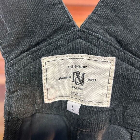 I&M Premium Black Label Corduroy Overall Dress Large NWT - Picture 5 of 9